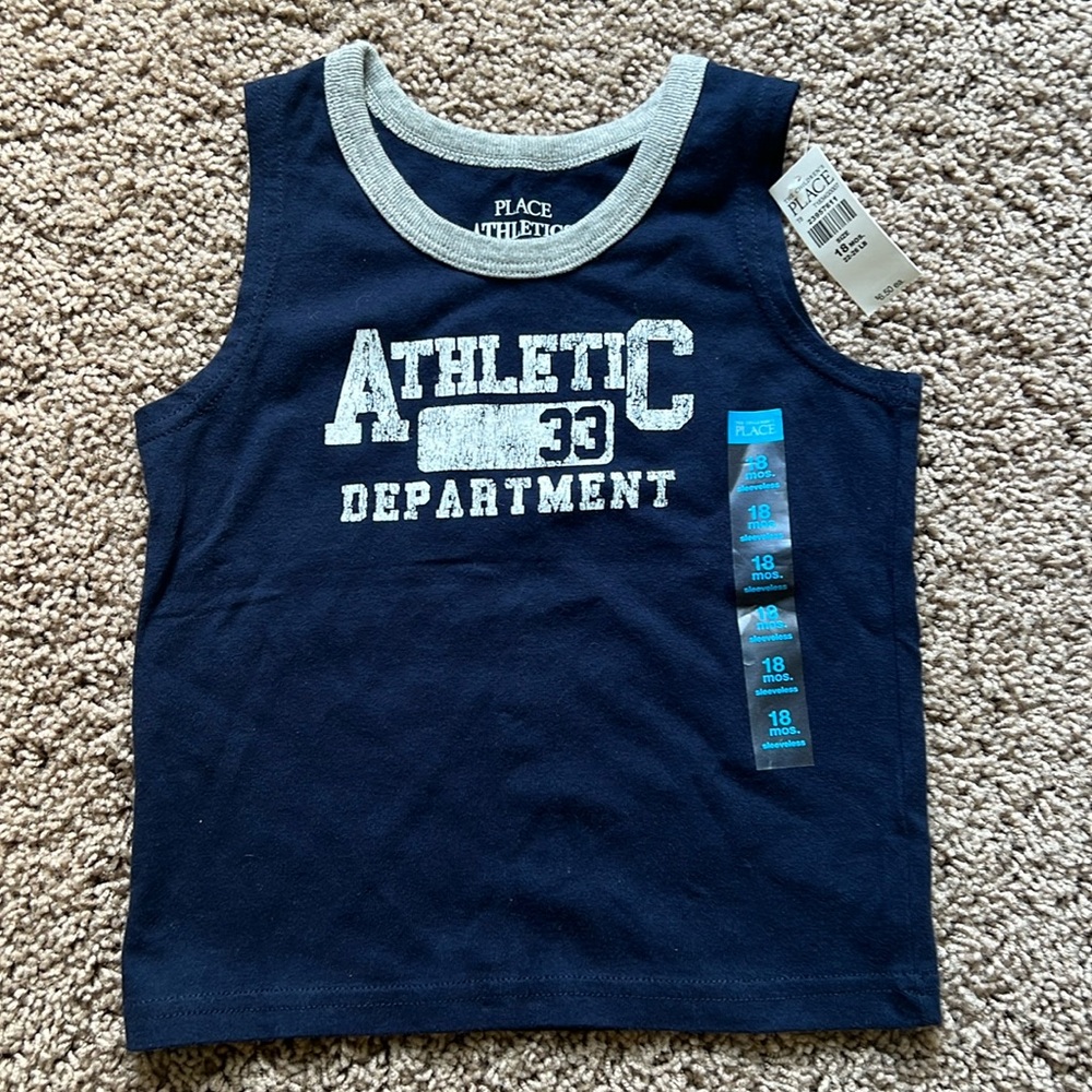 NWT: 18 month boys children’s place cotton muscle tank